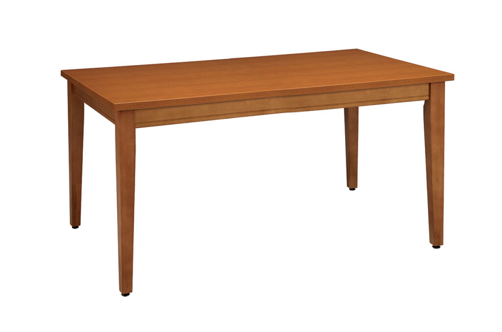 Tapered leg solid beech table options available