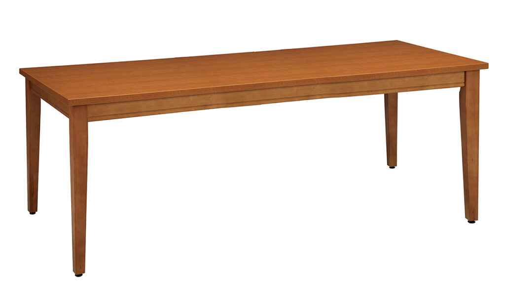 Tapered leg solid beech table options available