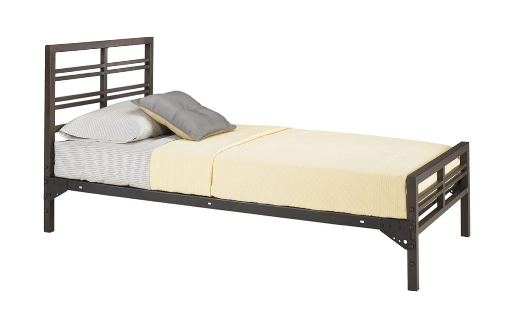 Mason twin metal bed frame is stylish, strong and durable, bed bug resistant