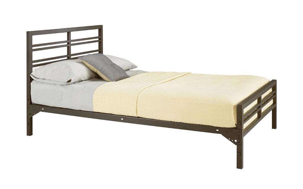 Mason metal double bed frame is stylish, strong and durable, bed bug resistant