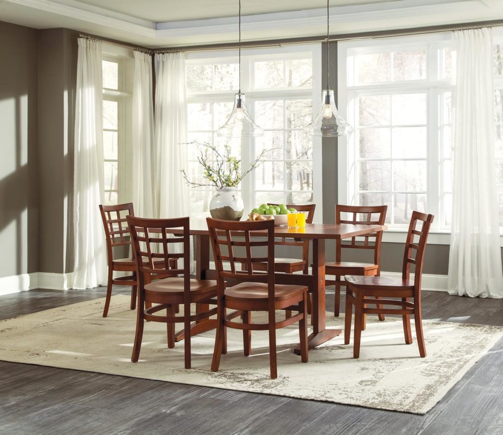 Keaton table solid beech with laminate top options