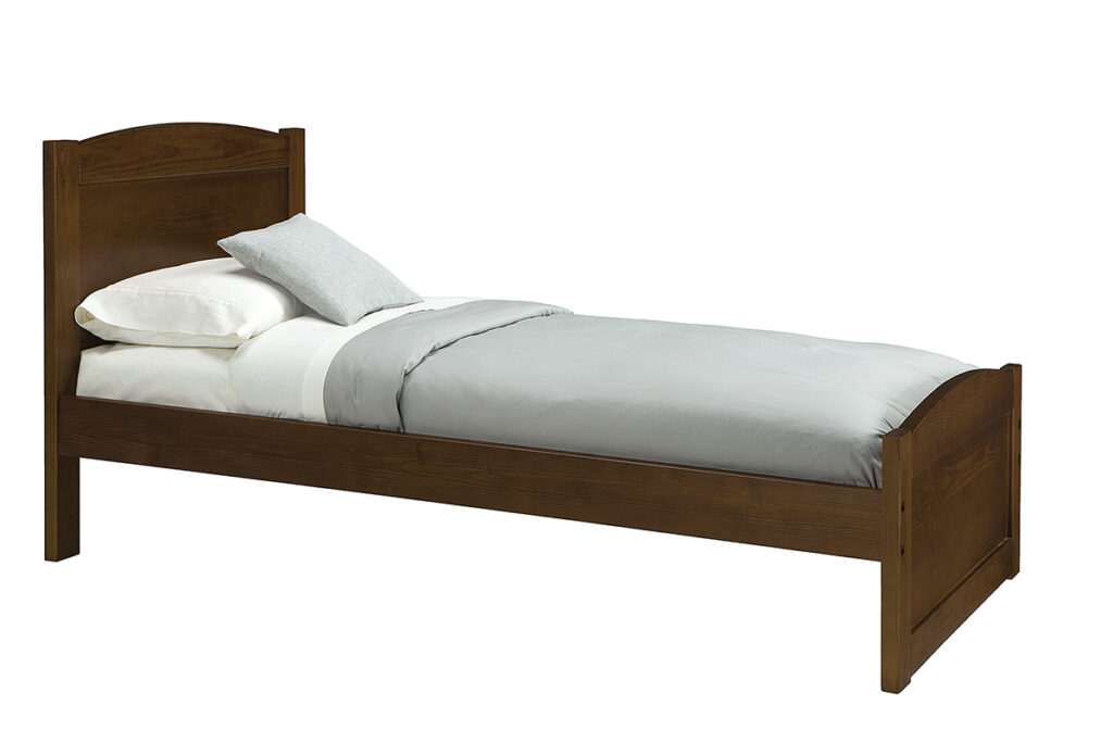 Legacy Twin Bed with Headboard and Footboard in Walnut Finish